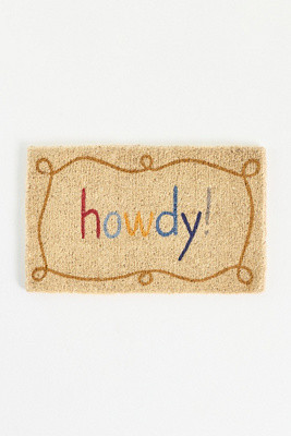 Howdy Printed Coir Doormat | Anthropologie (US)