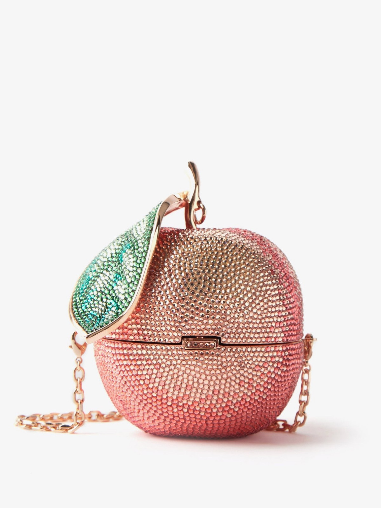 Judith Leiber Crystal-Embellished Strawberry Cupcake Clutch Bag