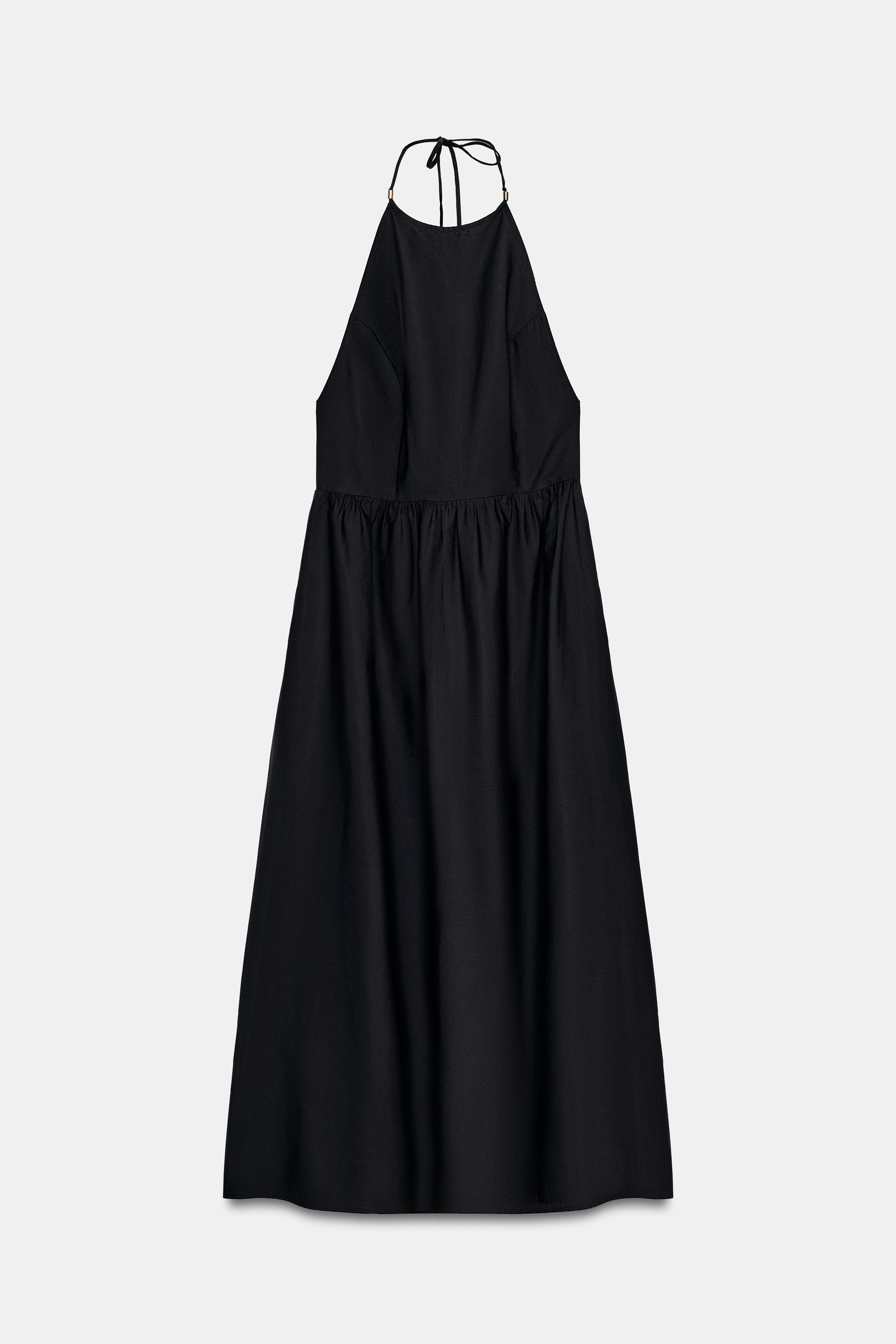 POPLIN MIDI DRESS | Zara Canada