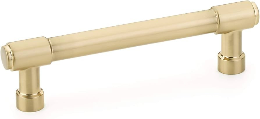 Emtek Jasper Pull, 4" Center-to-Center, Satin Brass | Amazon (US)