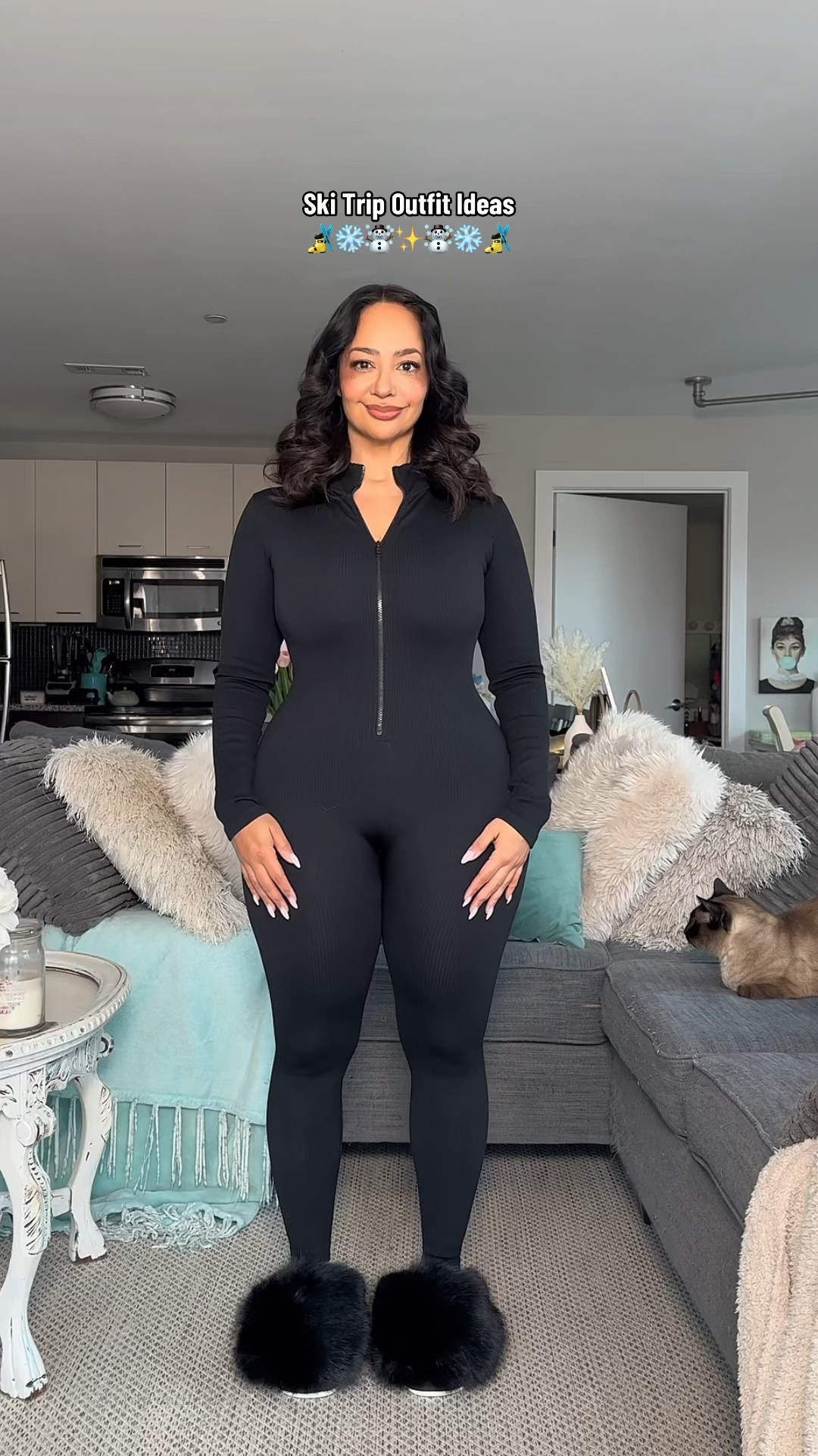 SKI TRIP OUTFIT IDEAS 🎿❄️☃️ 

Sizing ⬇️

5’3 • 155 lbs
Size 8 / Medium
Bust: 34DDD
Waist: 28”
Hips: 43”
Wearing Size Medium in the jumpsuit and Large in the jackets 

winter outfits, apres ski, ski outfits, athleisure, over 40, petite, curvy, midsize, activewear, jumpsuit 

#LTKActive #LTKOver40 #LTKStyleTip