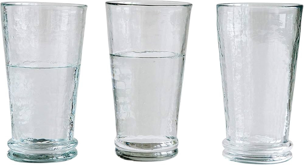 Creative Co-Op 16 Ounce Recycled Glass Tumblers | Amazon (US)