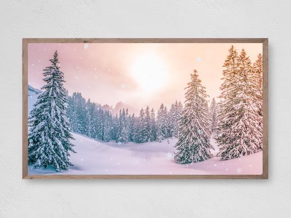 Read the full title
    Samsung Frame TV Art Christmas, Winter Dawn, Instant Download, Winter, Ch... | Etsy (US)