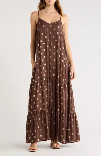 Metallic Dot Cover-Up Dress | Nordstrom