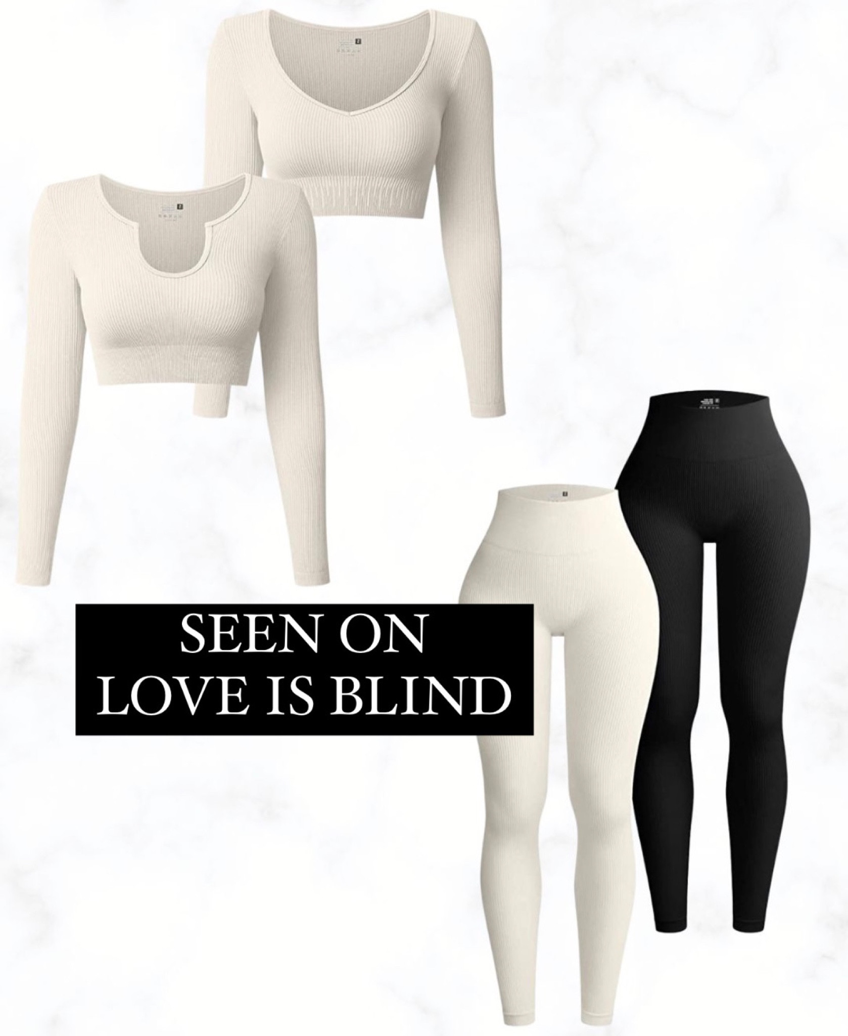 Ribbed yoga set worn by Micah on wedding day on Love is Blind

#LTKunder100 #LTKfit #LTKFind