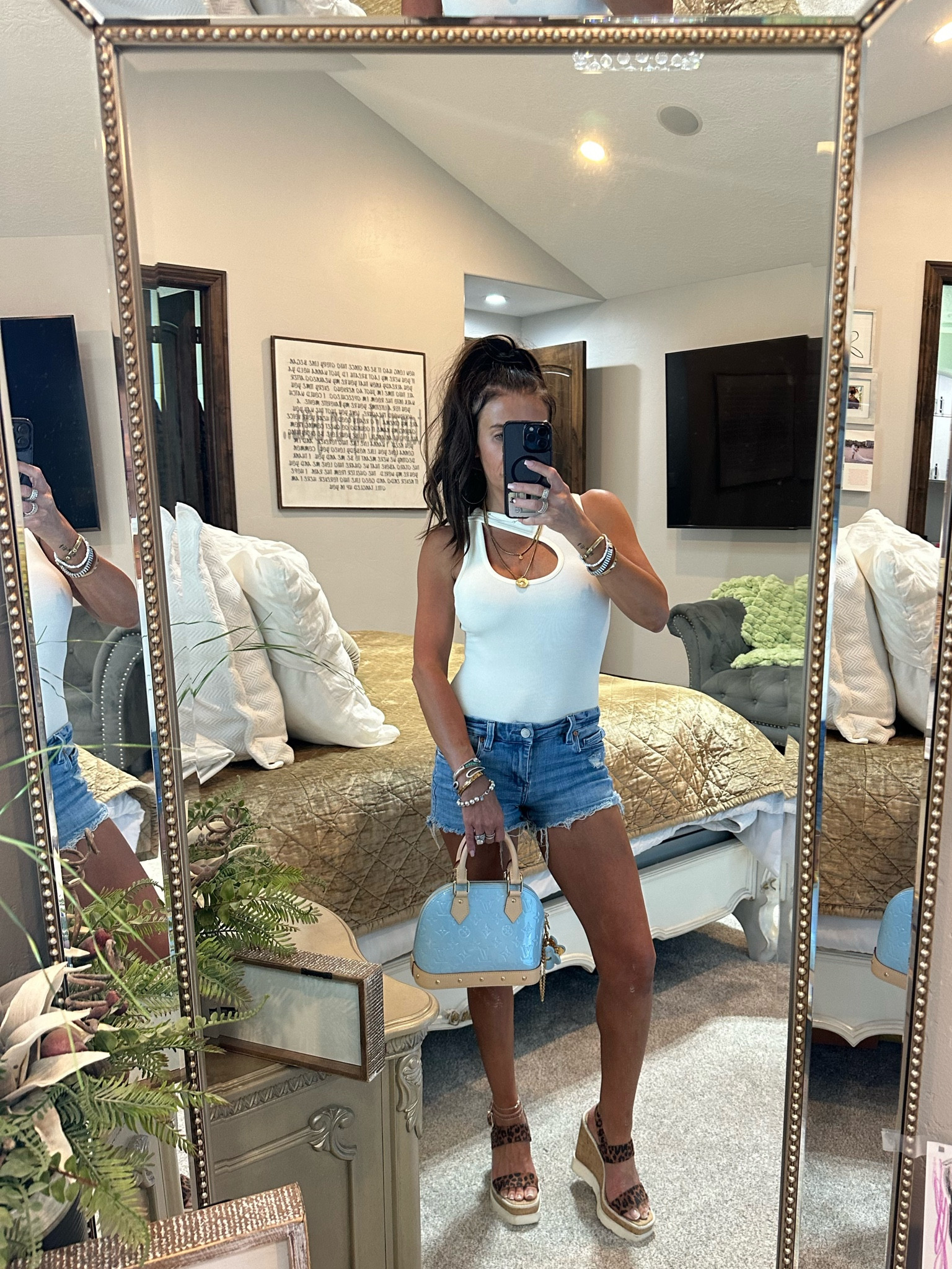 Summer Brunch | Sunday OOTD | wedges
Girls Day | Shorts | BodySuit | Jessica Simpson Heels | Louis Vuitton Alma BB |

#LTKxNSale #LTKFindsUnder50 #LTKSeasonal