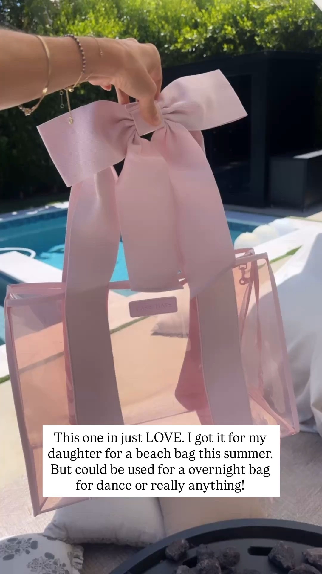 Ignore the caption typo. Ha! I just love the bag and wanted to share it! Such a perfect beach tote. But also great as an overnight bag for your daughter or dance bag!