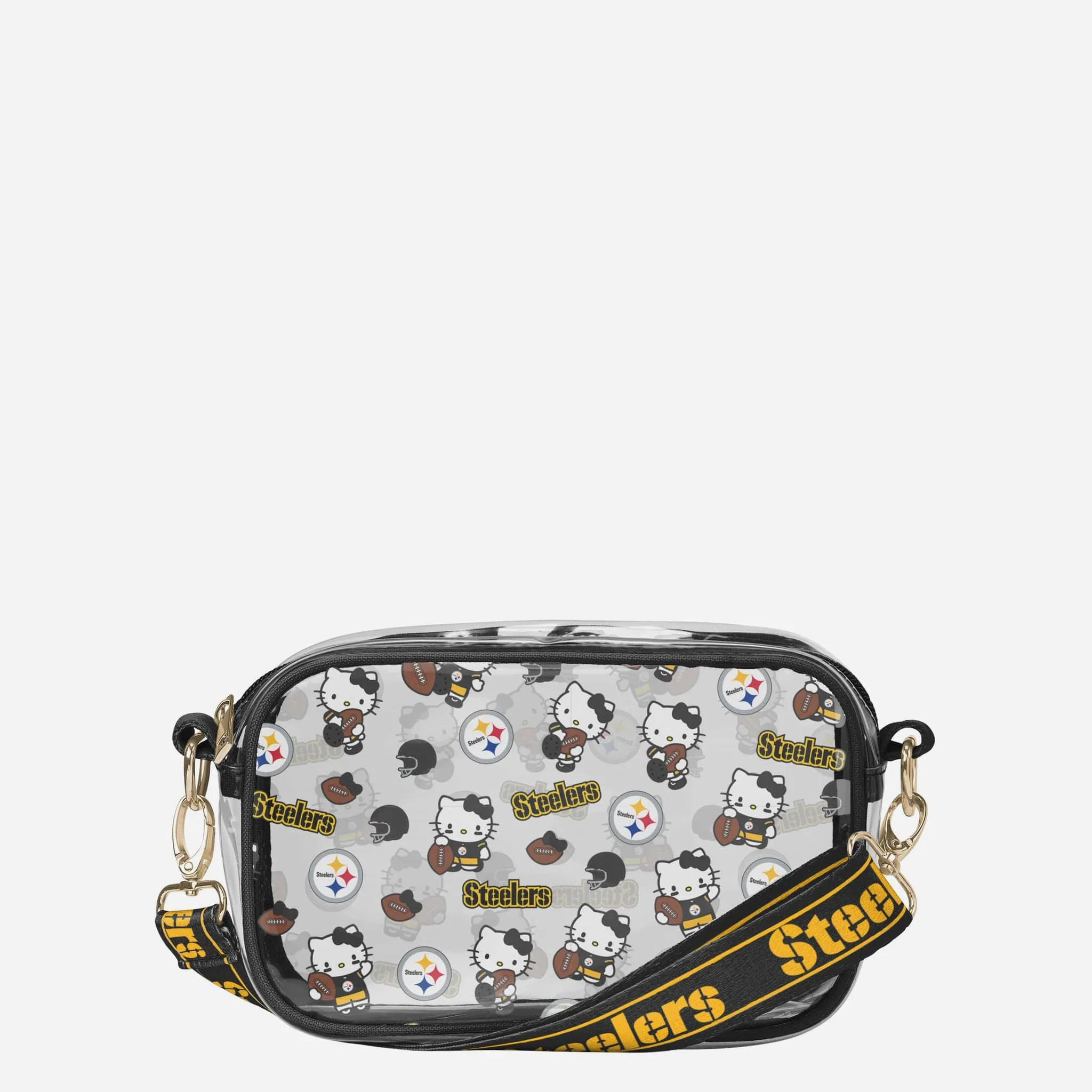Pittsburgh Steelers Hello Kitty\u00ae Clear Crossbody Bag | FOCO inc