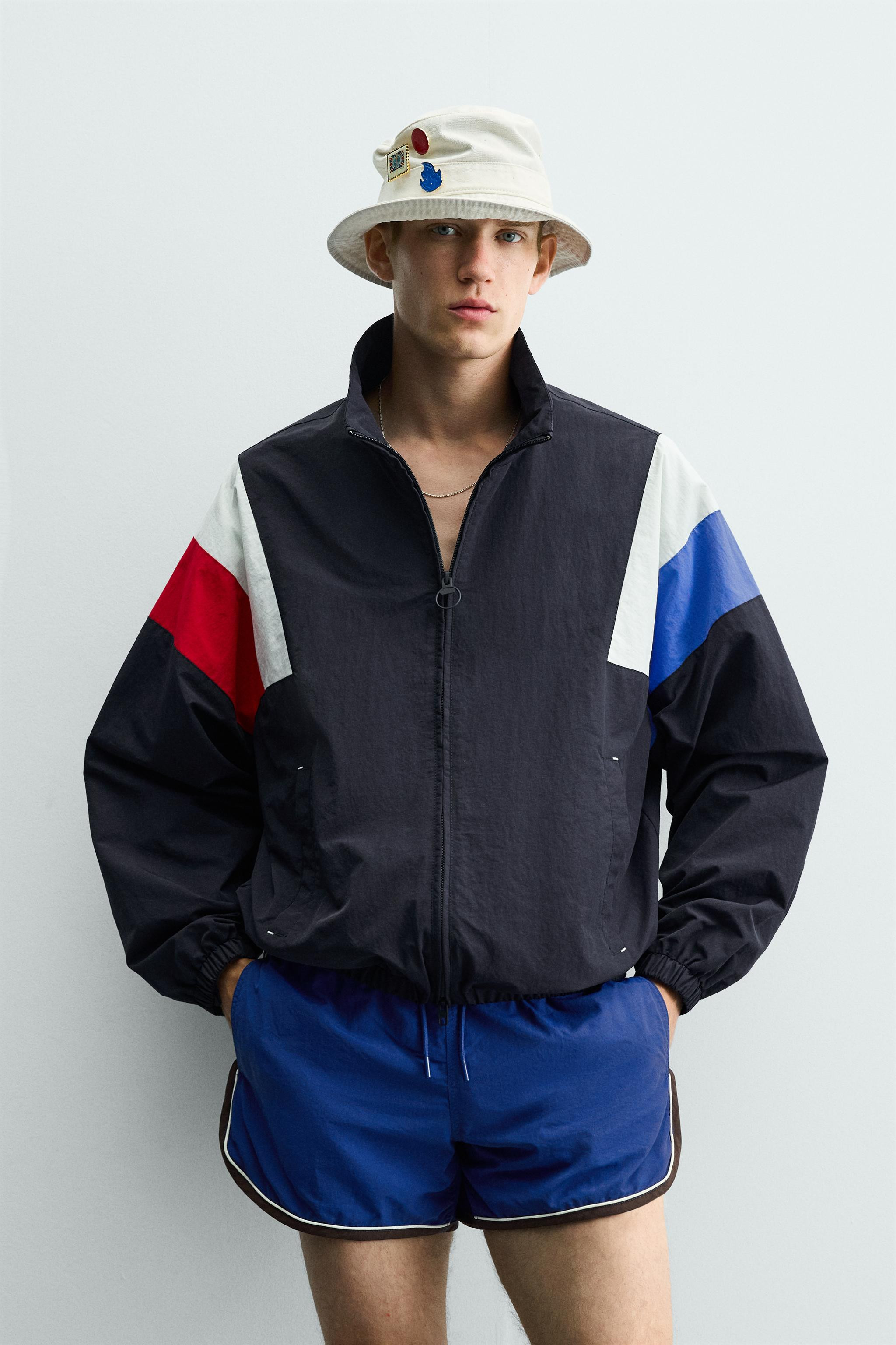 RETRO COLOR BLOCK TECHNICAL JACKET | Zara Canada