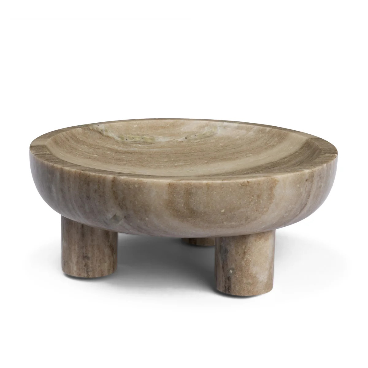 Vasca Gray Marble Decorative Pedestal Bowl | Wayfair North America