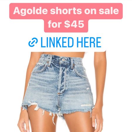 Agolde shorts on sale! #agolde #shorts #denim 

#LTKunder50 #LTKFind #LTKsalealert