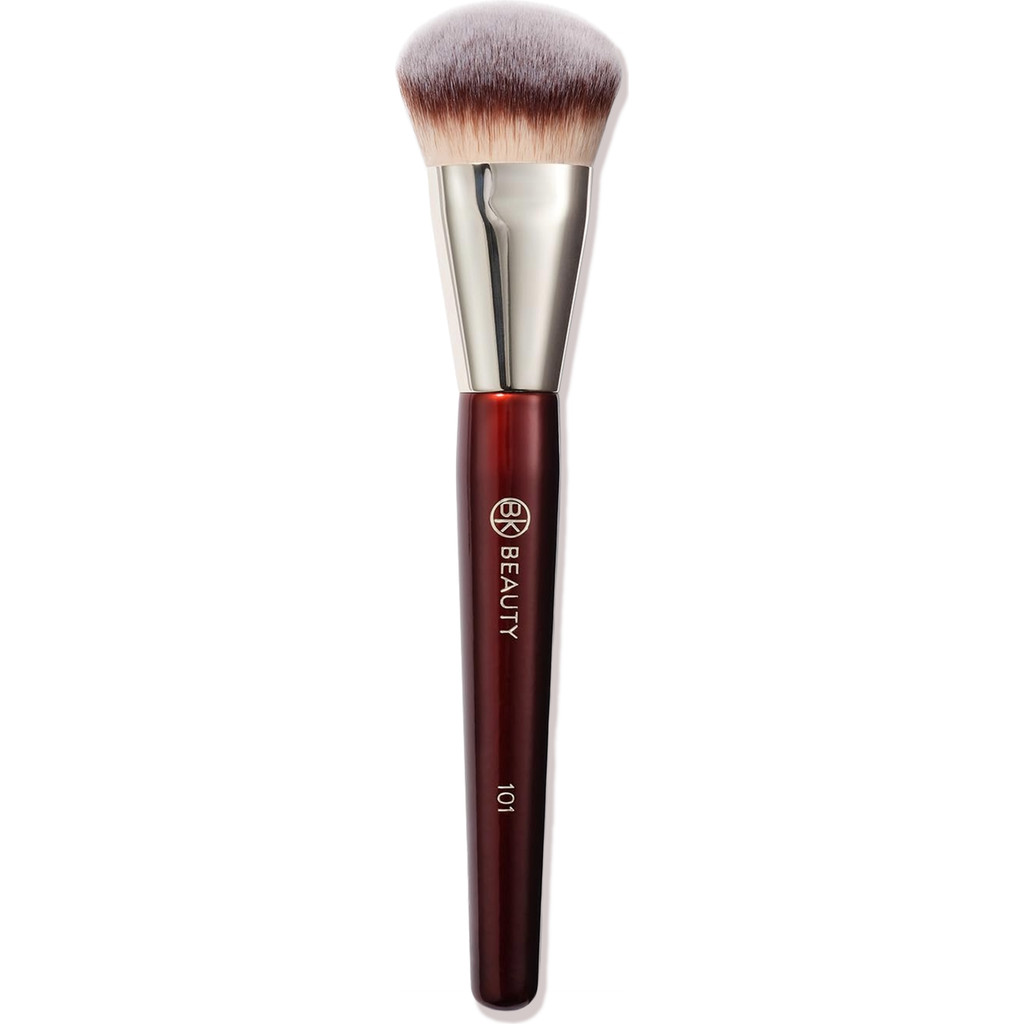 BK Beauty 101 Contoured Foundation Brush in Burgundy at Nordstrom | Nordstrom