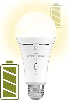 GE Lighting LED+ Backup Battery Light Bulb, Emergency Light Bulb | Amazon (CA)