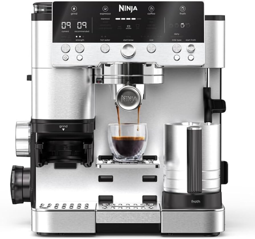 Ninja Luxe Premier 3-in-1 Coffee Machine, Silver ES601UK | Amazon (UK)