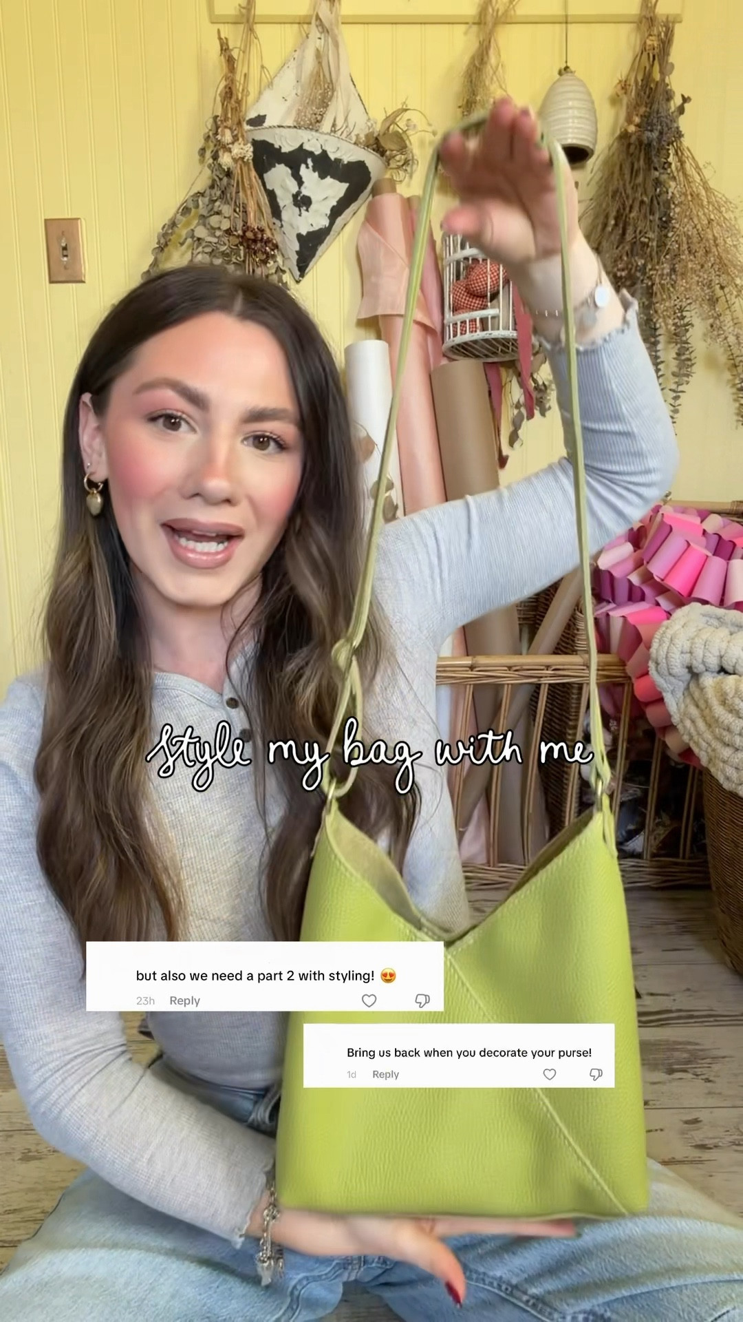 Styling my new Portland Leather Goods Naomi Tote bag 🫶🏼 adding a scarf some pins and a few fun items I had laying around. A styled purse >> a regular purse. Love this beauty green leather  

#LTKselfcare #LTKvlog #LTKstorytime