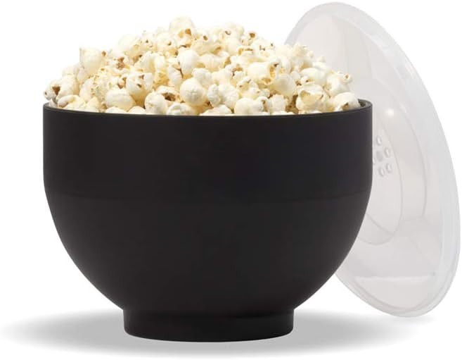 W&P Microwave Silicone Popcorn Popper Maker | Black | Collapsible Bowl w/ Built In Measuring Cup,... | Amazon (US)