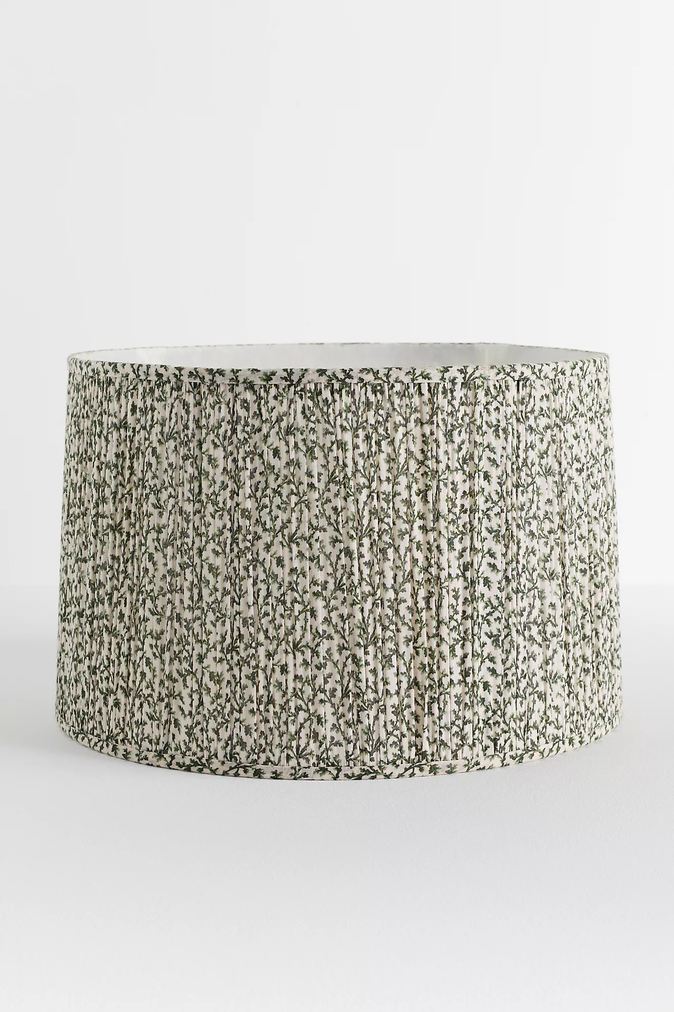 Shirred Printed Fabric Drum Lamp Shade | Anthropologie (US)