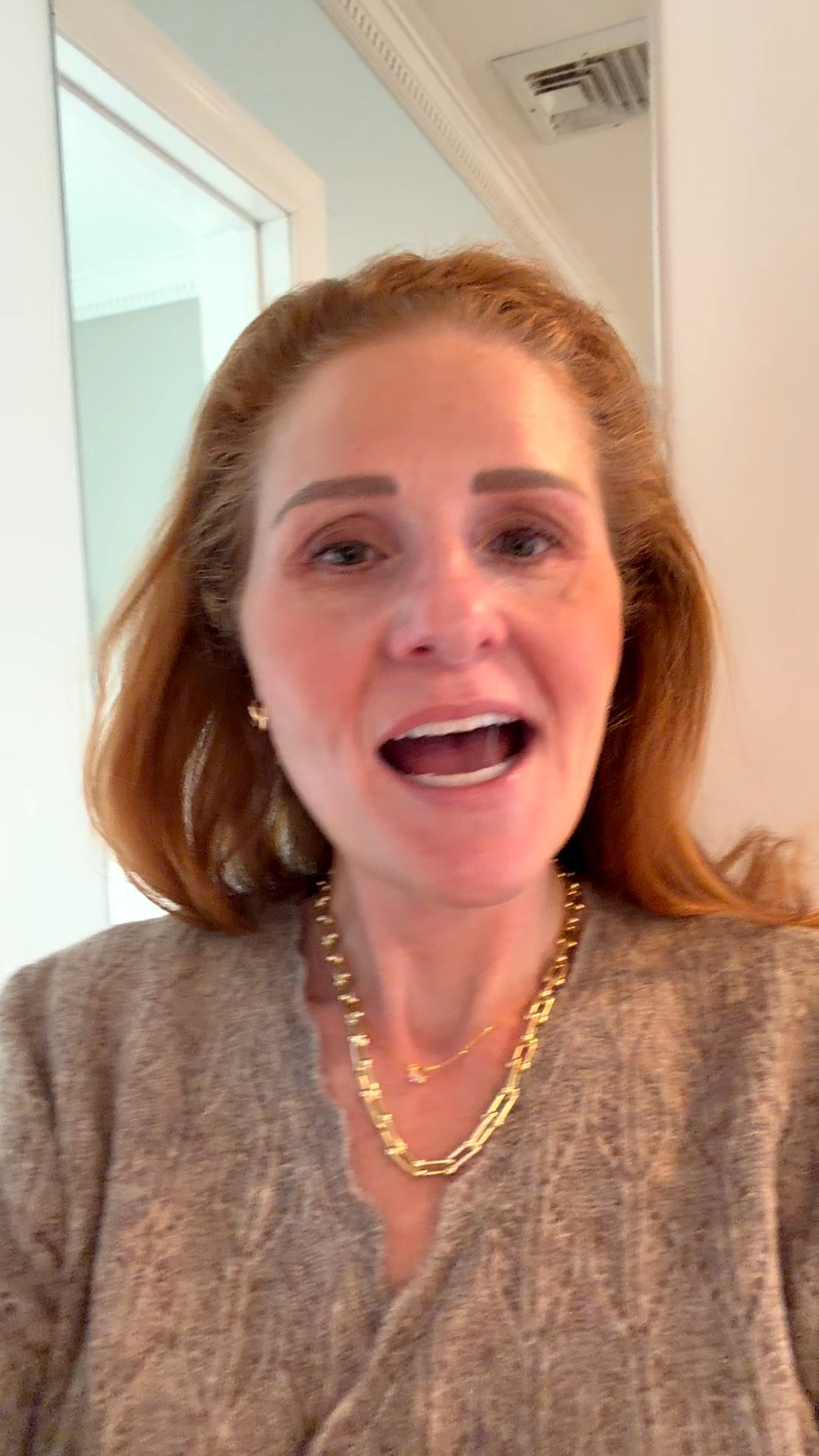 Tiny diamond and look for less golden chain.  Great combo.

#LTKFindsUnder50 #LTKOver40