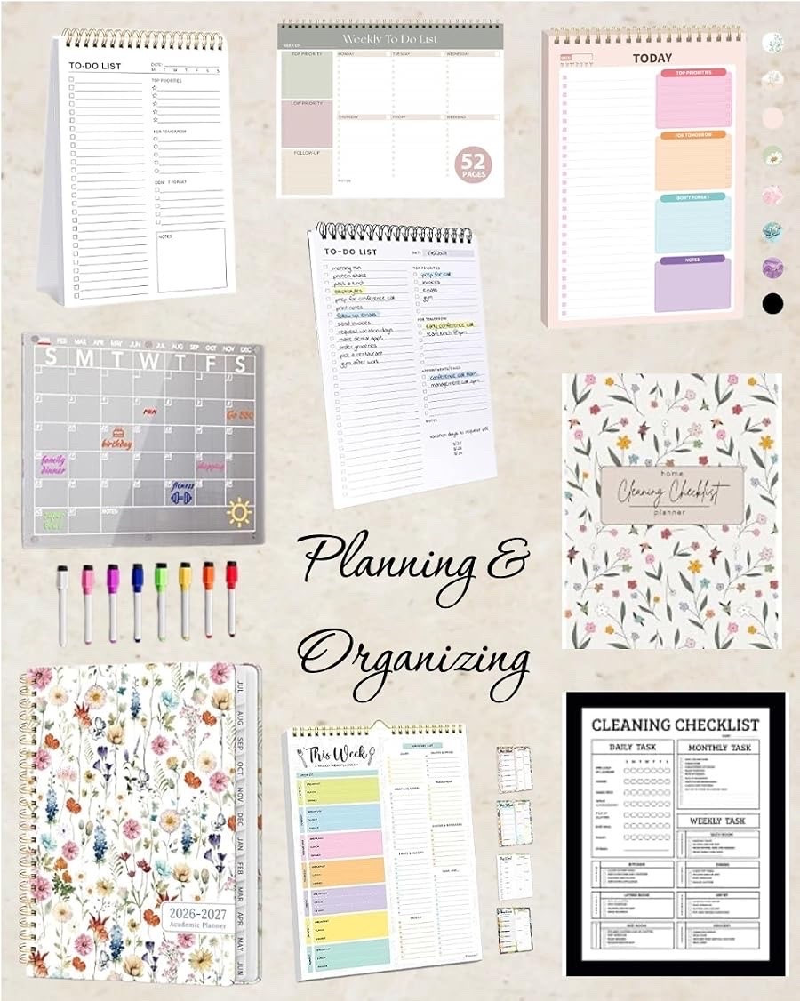Planning and organizing always helps things feel a little more manageable. 🤍📝 These simple finds make it easy to stay on top of your schedule, goals, and everyday to-dos.

Planning, organization, productivity, desk essentials, planner finds, home office, everyday routine, Amazon finds

#LTKdayinmylife #LTKmorningroutine