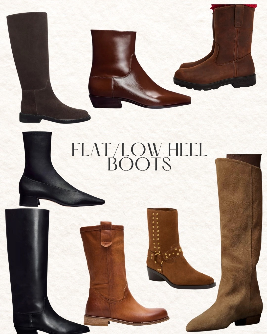 Flat/Low Boots and Booties 