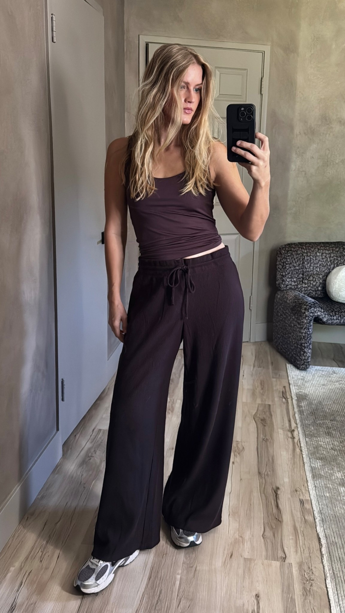 Loving these waffle knit lounge pants. I have a feeling I’ll be wearing them constantly. I’m VERY into chocolate brown lately 🤎 

I ended up ordering these Nikes in a big kid size so I could get this color. They go with my entire wardrobe, and they’re super comfortable. 

#LTKFindsUnder50 #LTKStyleTip #LTKSeasonal