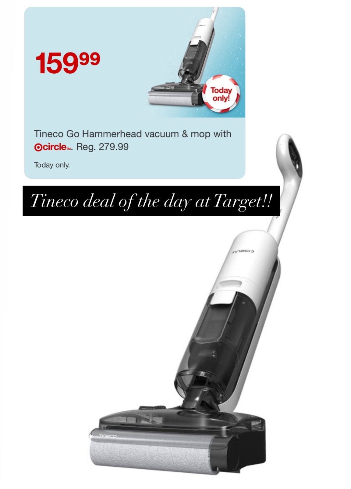 Tineco on big time sale!! Deal of the day! I don’t have one, but bought this!! Cannot wait!! 


#LTKHoliday #LTKHome #LTKGiftGuide