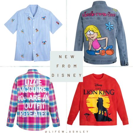 New from the Disney store! Lizzie McGuire anything is perfect to pull together any spring outfit! Also the new lion king sweatshirt oversized and with leggings would be the most comfy travel outfit for Disney!

#LTKtravel #LTKfindsunder100 #LTKstyletip