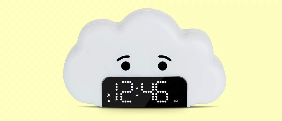 Kids' Wake up Light Alarm Cloud Clock White - Capello: Digital Bedroom Clock, LED Display for Boy... | Target