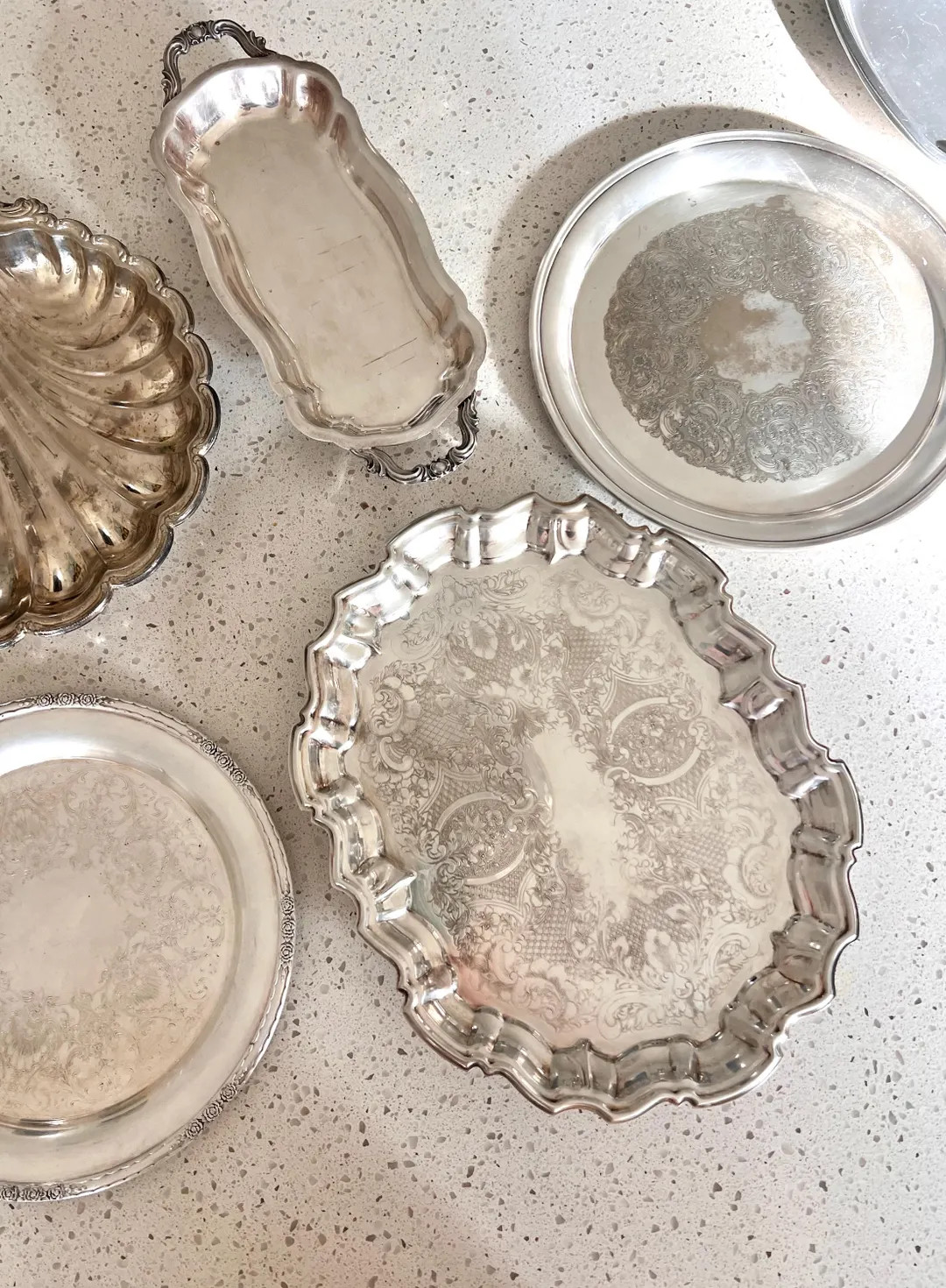 Vintage Silver-plated Serving Trays and Platters - Etsy | Etsy (US)