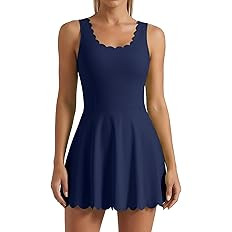 ATTRACO Women Tennis Dress with Shorts Workout Golf Skirts with Pockets Athletic Dresses | Amazon (US)