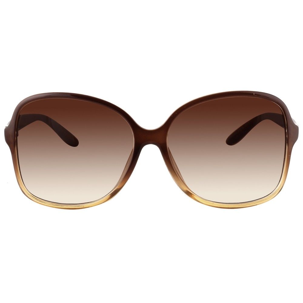 Women's Oversized Plastic Sunglasses - A New Day Brown, Size: Small | Target