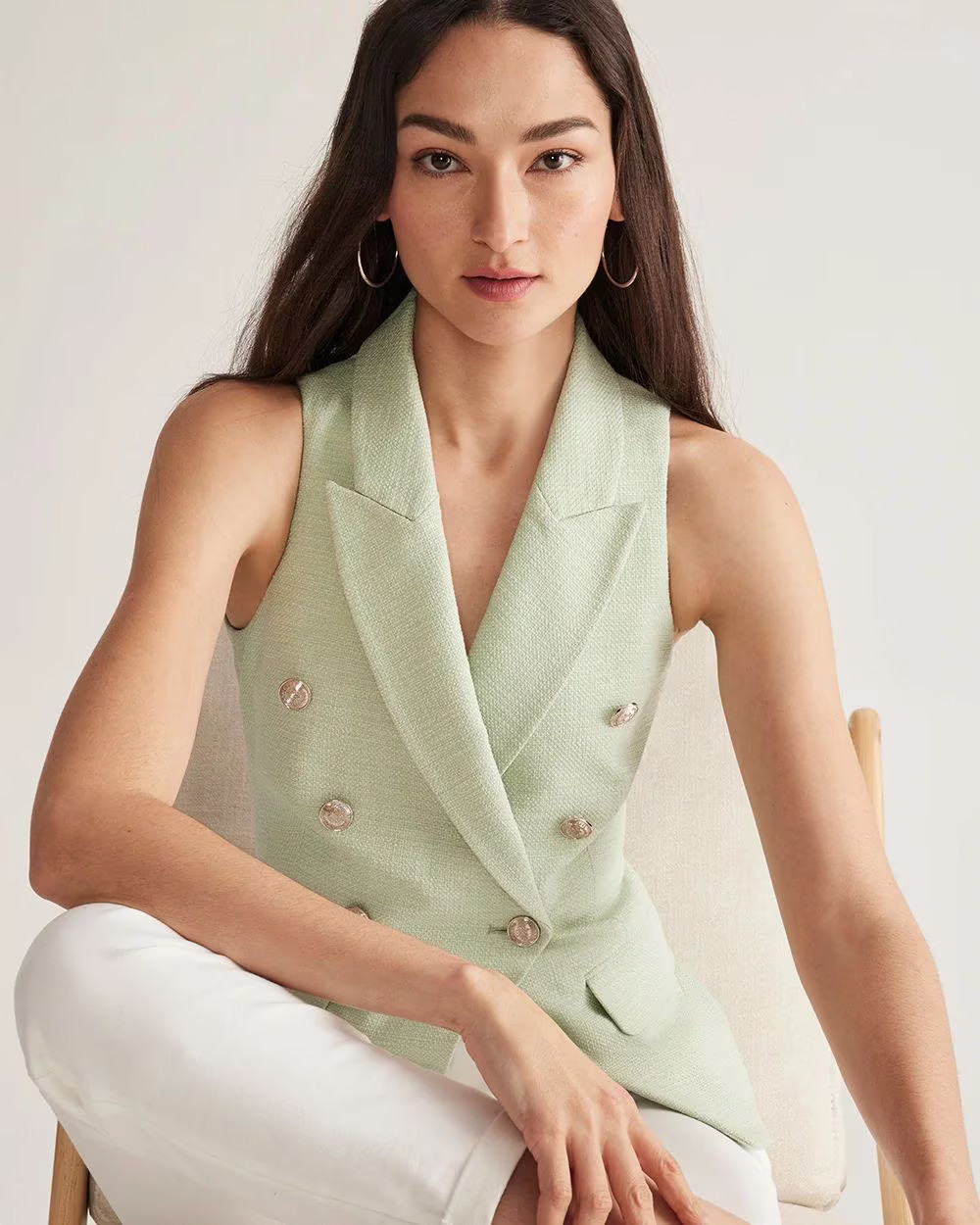 WHBM® Textured Studio Vest | White House Black Market