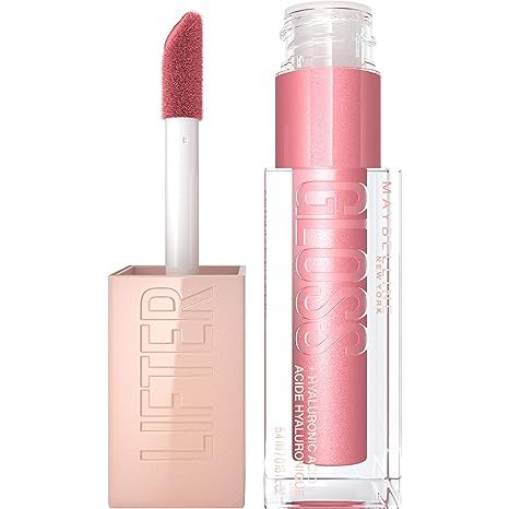 Maybelline Lifter Gloss, Hydrating Lip Gloss with Hyaluronic Acid, High Shine for Fuller Looking ... | Amazon (US)