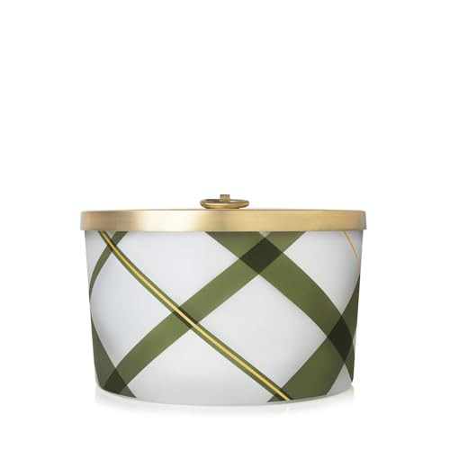 Thymes Frasier Fir Candle – Frosted Plaid Jar Candles – Green & White Candle Jar Design – Scented Candles with Notes of Siberian Fir, Cedarwood & Sandalwood – Holiday Candles – 3 Wick Candle (18 oz) | Amazon (US)