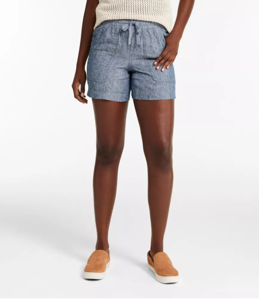 Women's Premium Washable Linen Shorts, Mid-Rise 6" | L.L. Bean