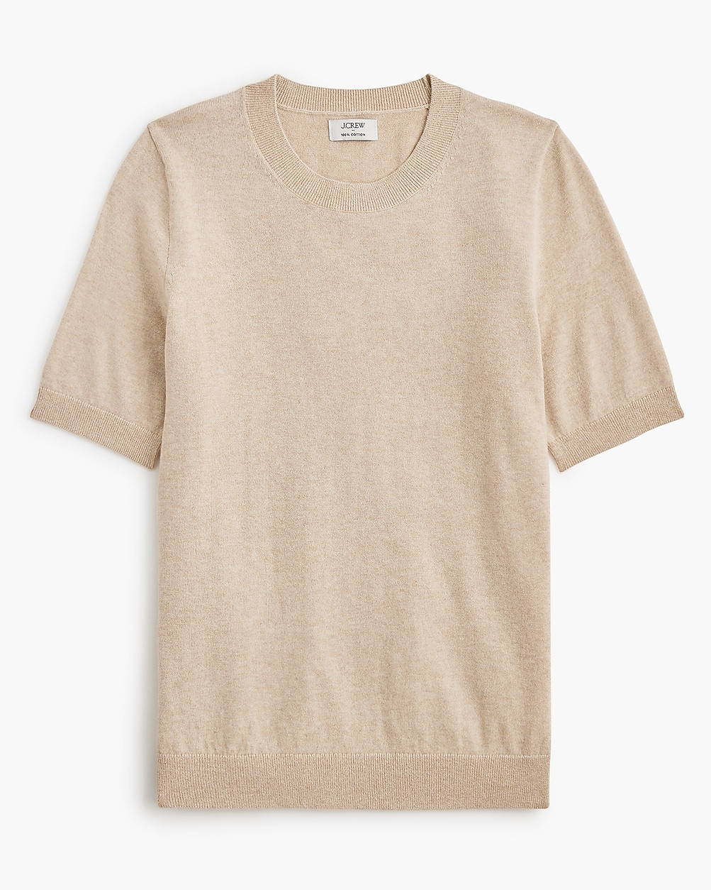 Short-sleeve cotton crewneck sweater | J.Crew Factory