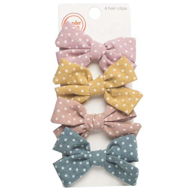 WN 4PC DOT BOW CLIP | Walmart (US)
