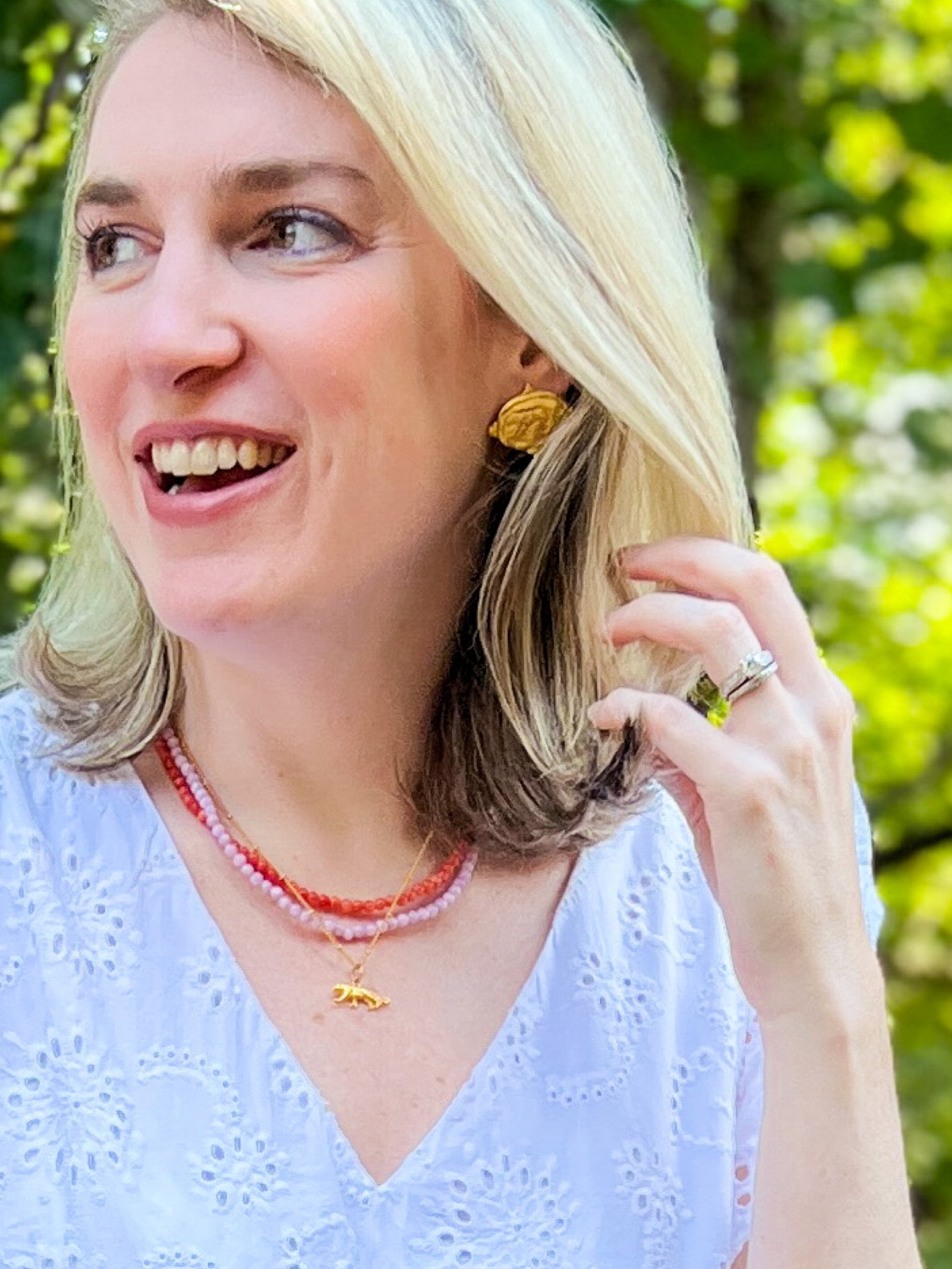 Was asked about my tiger jewelry today so I wanted to reshare! Love the delicate tiger necklace, just a touch of spirit! 