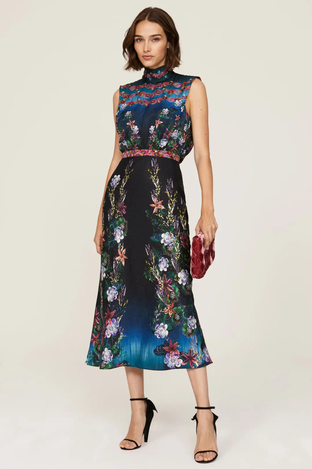 Sky Flourish Fleur Midi Dress | Rent the Runway