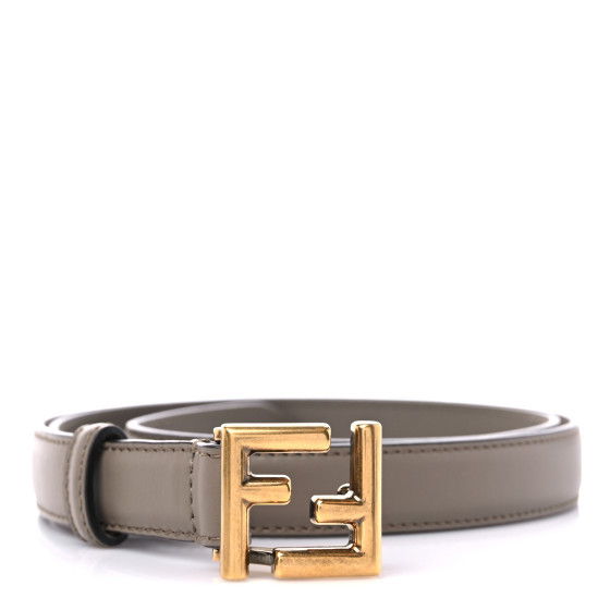 FENDI Calfskin Belt 90 36 Grey | FASHIONPHILE (US)