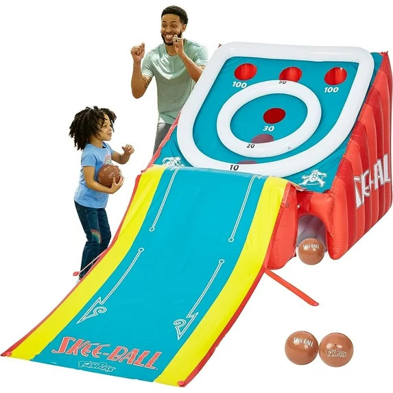 Skee Ball Game for Kids and Adults, Giant Inflatable Game, Arcade Game for Home, Includes 4 Balls | Walmart (US)