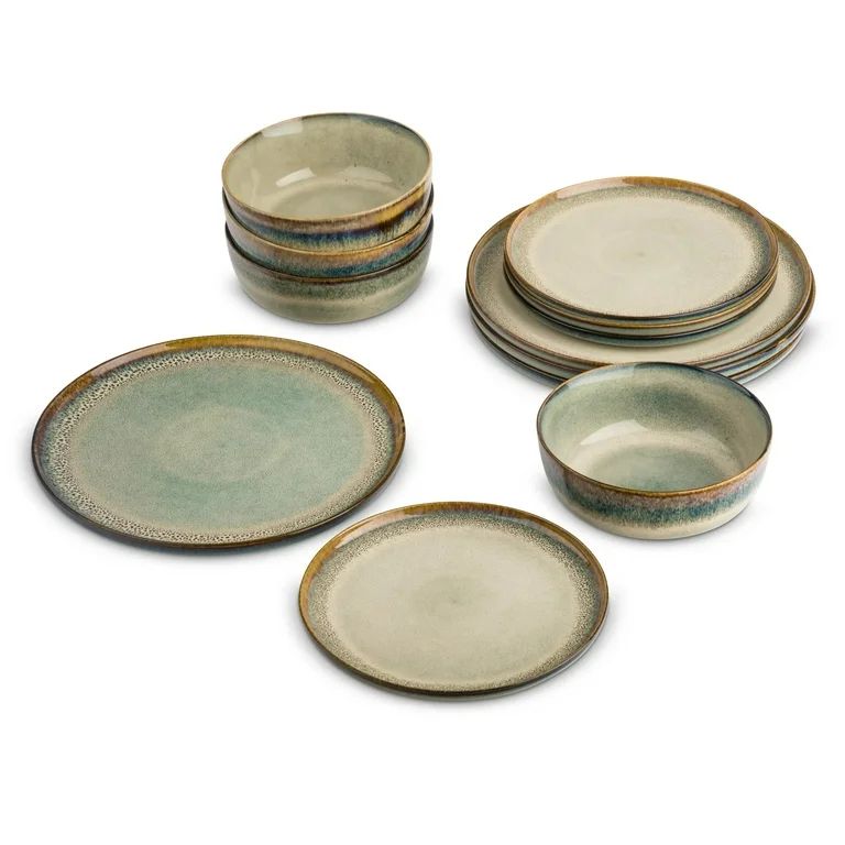 Yellowstone 12-Piece Ceramic Dinnerware Set, Kayce Collection | Walmart (US)