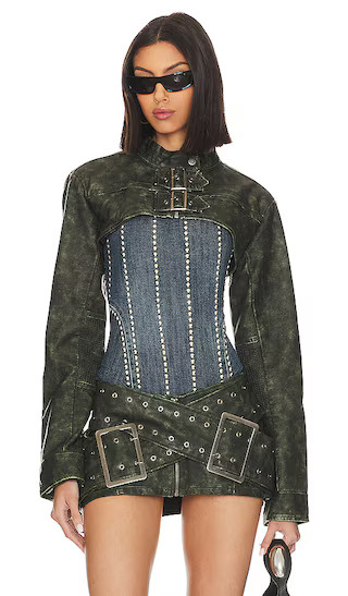 Assassin Ultra Cropped Jacket in Charcoal | Revolve Clothing (Global)