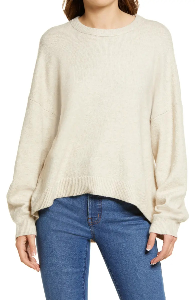 Women's High/Low Crewneck Sweater | Nordstrom | Nordstrom