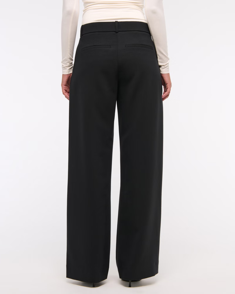 A&F Sloane Low Rise Tailored Wide Leg Pant | Abercrombie & Fitch (US)
