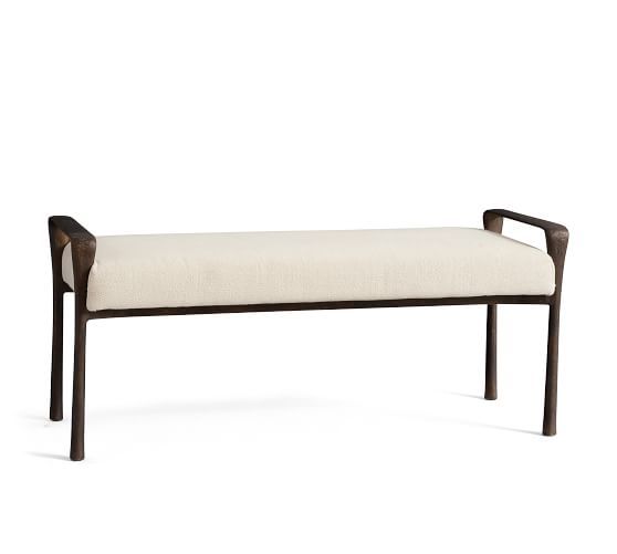 Bodhi End of Bed Bench, Bronze Finish | Pottery Barn (US)