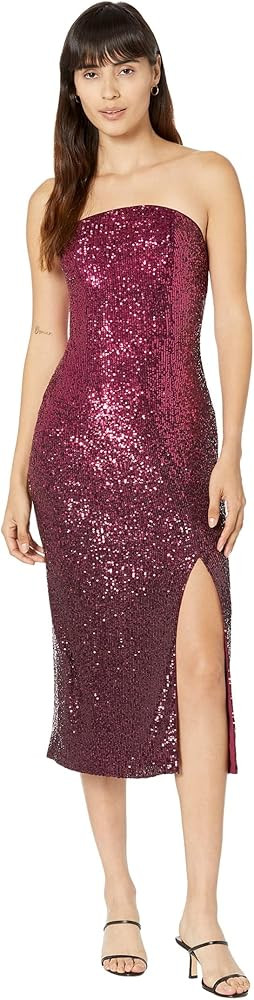 Trina Turk Womens Strapless Sequin Midi DressCocktail Dress | Amazon (US)
