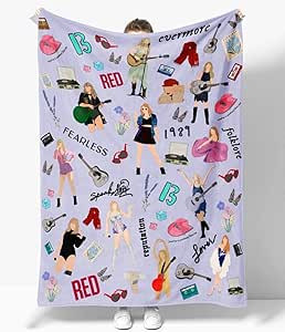 YWFULLBLUUM Throw Blanket for Couch and Bed Music Fans Party Bedroom Decorations Printed Throw Mu... | Amazon (US)