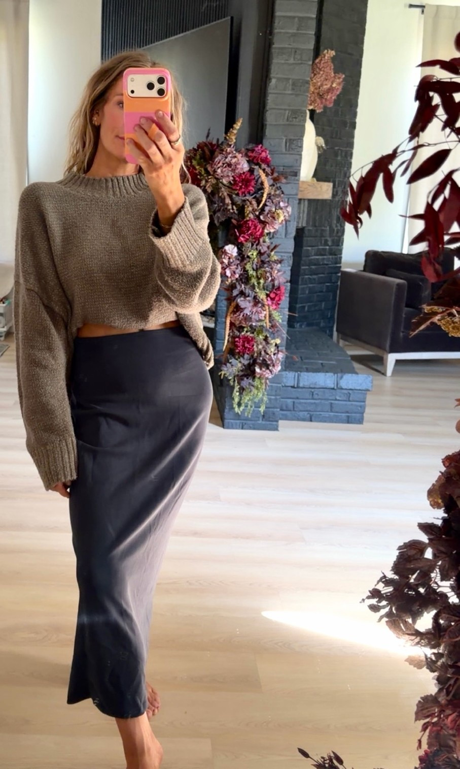 Skirt: small 
Sweater: small

#LTKOver40