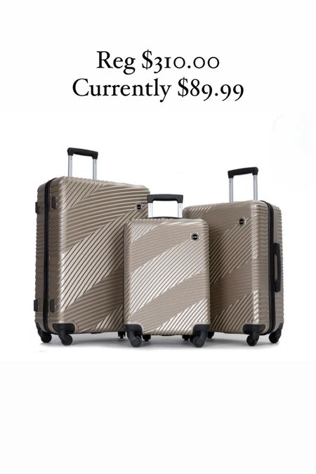 3 piece luggage set. Matching luggage. Travel essentials. Walmart. 

#LTKFindsUnder100 #LTKTravel #LTKItBag